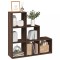 vidaXL Bibliotecă/separator&nbsp;3 niveluri&nbsp;stejar maro 99x29x99 cm lemn 857964