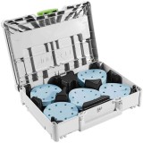 Festool SYS-STF D125 GR-Set - Set foi abrazive rotunde 125 mm granulatie mixta 9 gauri 100 bucati