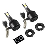 pachet 5 x Set 2 leduri h7 black edition 12v-24v, 60w 7400lm, 6000k foarte