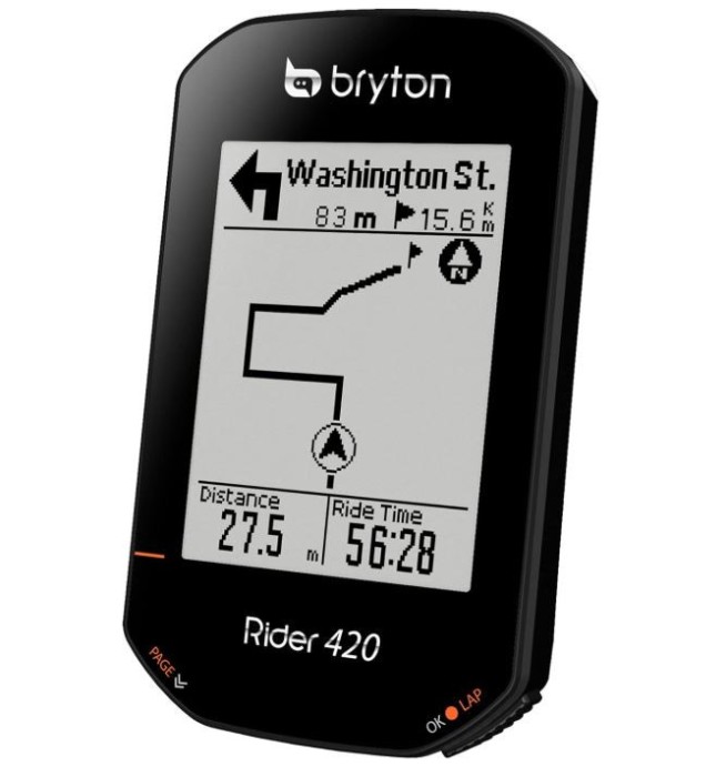 Ciclocomputer Bryton 420H Rider, unisex adulti, negru - RESIGILAT