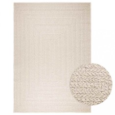 vidaXL Covor &bdquo;ZIZUR&rdquo; crem aspect iută pentru interior și exterior 4010368