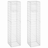 Cumpara ieftin Stalpi tip cos gabion, 2 buc., 40x40x180 cm, fier