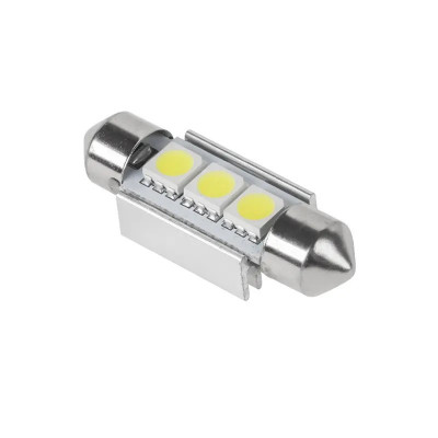 Bec LED 3X SMD5050 Culoare Alb Auto Canbus T11x36 foto
