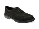 Pantofi eleganti BITE THE BULLET negri, EF88, din nabuc