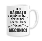 Cana alba personalizata &quot;Toti barbatii s-au nascut egali, INOVATIX&reg;. 330ml, Oem