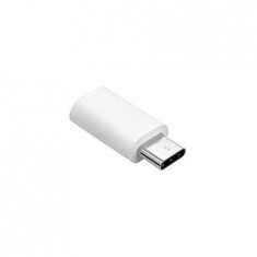 Adaptor micro usb - usb tip c alb foto