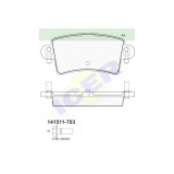 Set placute frana Icer 141511703, parte montare : Punte Spate