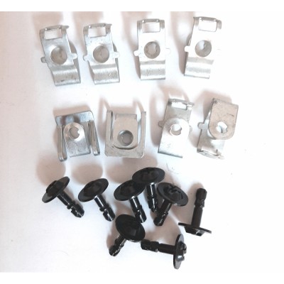 Set cleme fixare scut motor MINI ONE/COOPER/CABRIO (R50/R52/R53), 06.2001-07.2007; ONE/COOPER/CLUBMAN/CLUBVAN/COUPE/ROADSTER/CABRIO (R56/57/58/59), 0 foto