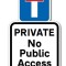 Private no public access