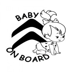 Sticker , zBaby on Board, Citroen , Autocolant Siguranta pentru Masina