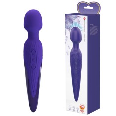 Vibrator Masaj Anthony Youth, 7 Moduri Vibratii &amp; 5 Intensitati Viteza, Silicon, USB, Violet, 26 cm