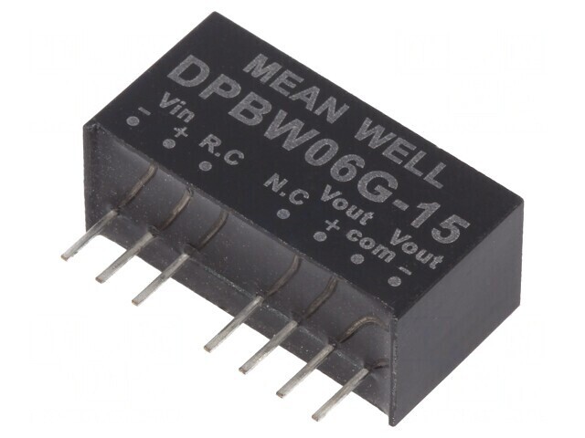 Convertor DC/DC 6W 18-75V la 15V/-15V SIP8