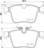 BREMBO P 86 029 PRIME LINE set placute frana,frana disc