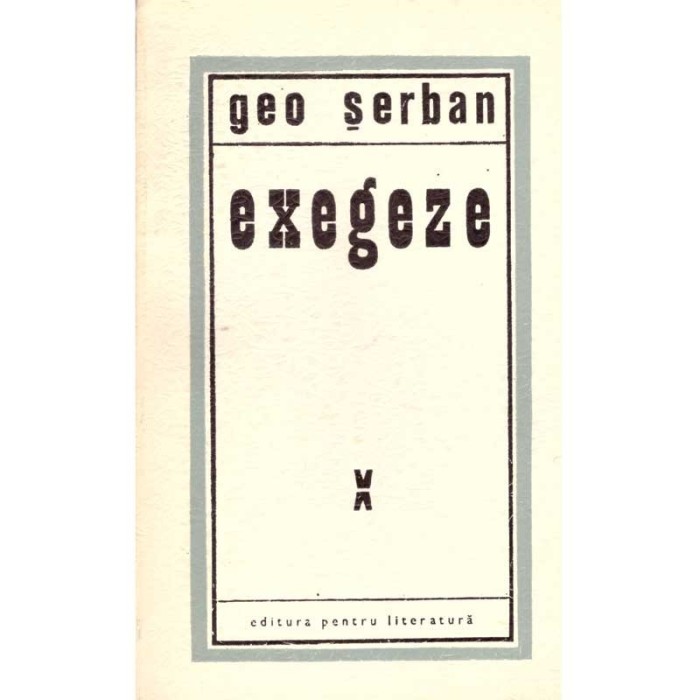 Geo Serban - Exegeze - 136331
