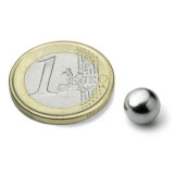Magnet neodim sfera &Oslash;8 mm, putere 850 g, N38