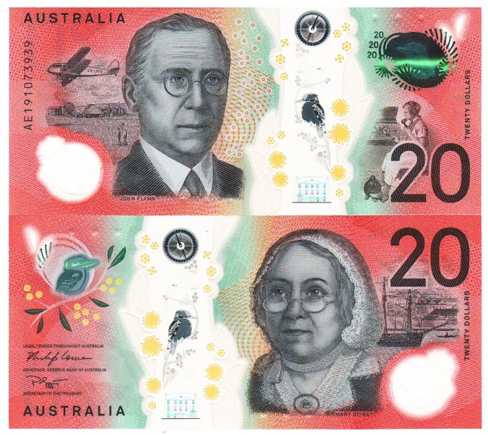 Australia 20 Dolari 2019 P-64b Polimer UNC