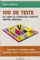 100 de teste de limba si literatura romana pentru gimnaziu foto