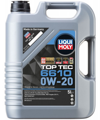 Ulei Motor Liqui Moly Top Tec 6610 0W-20 5L 21662 foto