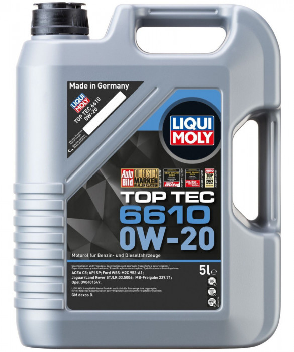 Ulei Motor Liqui Moly Top Tec 6610 0W-20 5L 21662