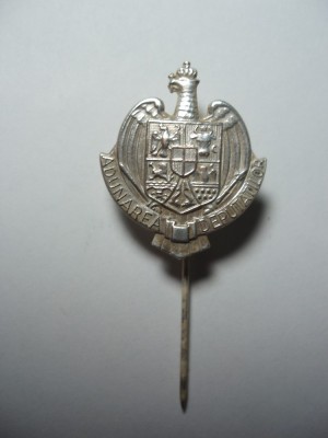 ROMANIA - INSIGNA REGALISTA MINIATURA ADUNAREA DEPUTATILOR (PIN) , 1931, CAROL II, IM1.220 foto