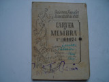 Cartea de membra a Uniunea Femeilor Democrate din RPR, Cluj, 1953