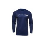 Bluza copii Motocross/Enduro Thor Sector Minimal albastru cu alb