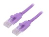 Patch Cord U/UTP Cat6 2m Violet 8 Fire Aurite PVC, Vention