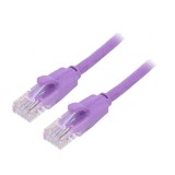 Patch Cord U/UTP Cat6 2m Violet 8 Fire Aurite PVC