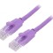 Patch Cord U/UTP Cat6 2m Violet 8 Fire Aurite PVC