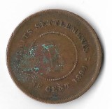 Moneda 1 cent 1894 - Straits Settlements