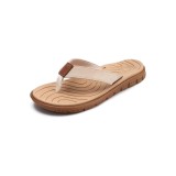 Papuci de plajă KuaiLu pentru femei din piele moale și material textil, cu talpă din material de saltea de yoga, sandale de vară pentru plajă, sandale