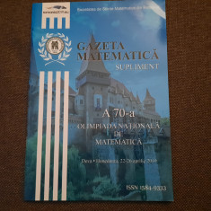 GAZETA MATEMATICA A 70 A OLIMPIADA NATIONALA /2019