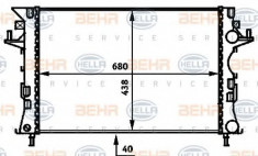 Radiator, racire motor RENAULT LAGUNA II Grandtour (KG0/1) (2001 - 2016) HELLA 8MK 376 716-311 foto