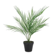 Palmier artificial in ghiveci verde negru 8 frunze &Oslash;40x58h