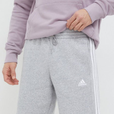 adidas pantaloni scurți bărbați, culoarea gri, melanj IJ6485