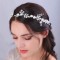 Accesoriu par modelator argintiu, cu flori si frunze, Saylor
