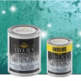 Vopsea Decorativă de Lux Argentina &ndash; Verde Metalizat | Pachet 3L (2L + 1L), Efect 3D Stelat-Toro Decor