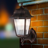 Au&szlig;enleuchte Huddersfield E27 Geb&uuml;rstetes Kupferfarben [lux.pro] HausGarden Leisure