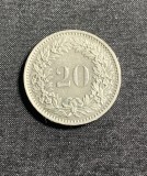 Moneda 20 rappen 1979 Elvetia, Europa