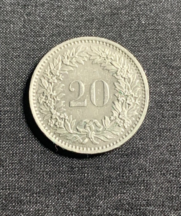 Moneda 20 rappen 1979 Elvetia
