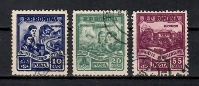 Romania 1955, LP.390 - Palatul Pionierilor din Bucureşti, Stampilat foto