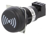 Semnalizator acustic buzer 24VDC 24VAC ESK IP65 negru
