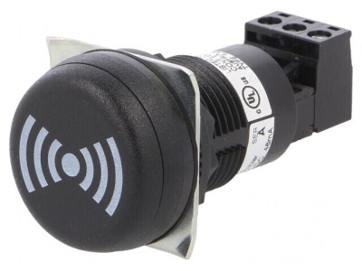 Semnalizator acustic buzer 24VDC 24VAC ESK IP65 negru foto