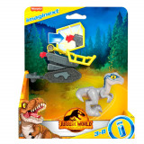 Figurina dinozaur si accesoriu, Imaginext Jurassic World, Baby Beta, HKG16