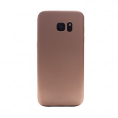 Husa silicon Samsung Galaxy S7 Edge Contakt Roz Gold foto