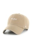 47 brand șapcă de baseball din bumbac MLB New York Yankees culoarea verde, B-BSRNS17GWS-KH