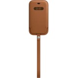 Husa de protectie Apple pentru iPhone 12 mini Leather Sleeve, MagSafe, Saddle Brown