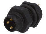 Conector M8 Tată 3 Pin Montare Panou IP67 60V 3A