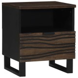 VidaXL Dulap de noapte castan 40 x 33 x 46 cm Lemn masiv de mango