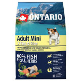 ONTARIO Adult Mini 7 Pești &amp;amp; Orez 2,25kg